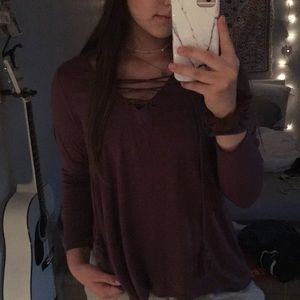 Altar’d State Lace Up Long Sleeve